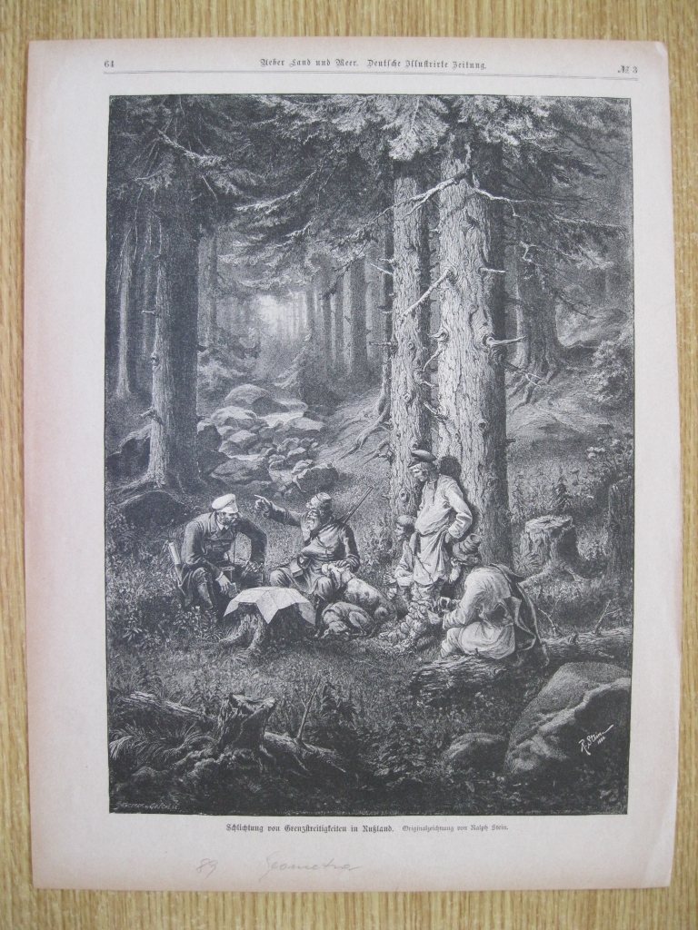 Cazadores en la montaña, 1889